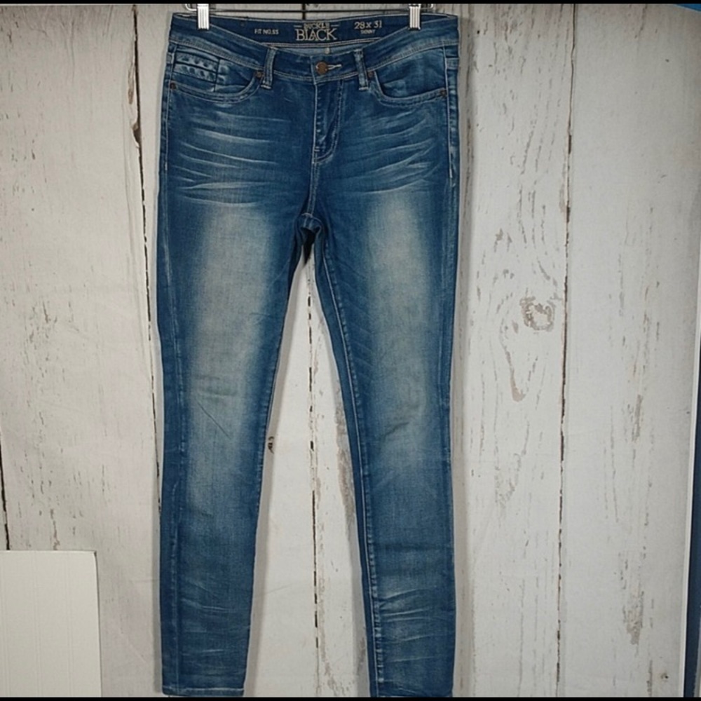 Buckle Black Jeans